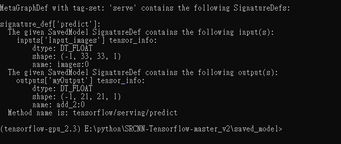 RuntimeError: MetaGraphDef associated with tags {''serve'} could not be ...