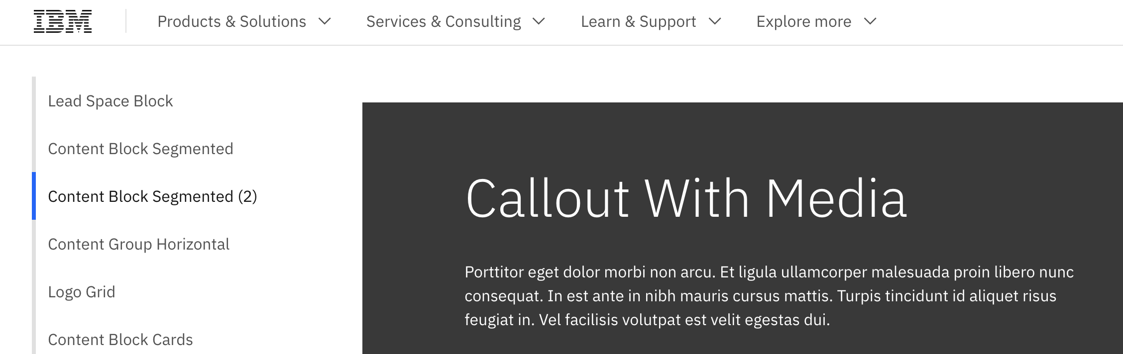 [Callout with Media][Web components | HTML test page] Solution page ...