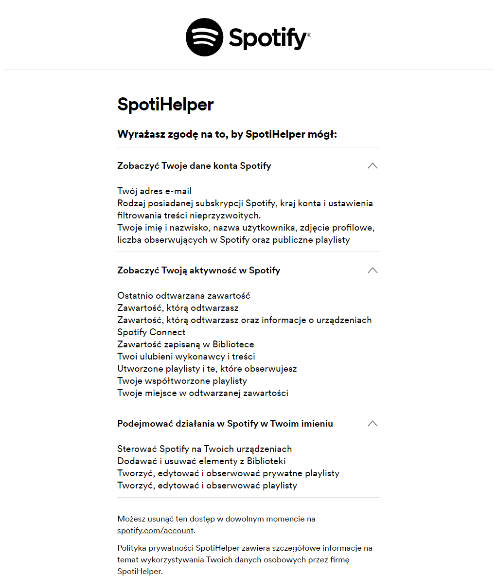 GitHub - WiktorBK/SpotiHelper: Web app created with Spotify's API ...