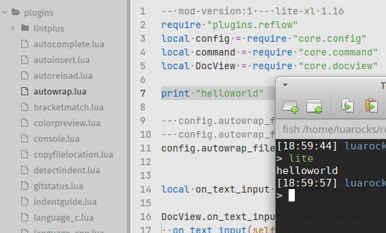 [autowrap plugin] not working · Issue #295 · lite-xl/lite-xl · GitHub