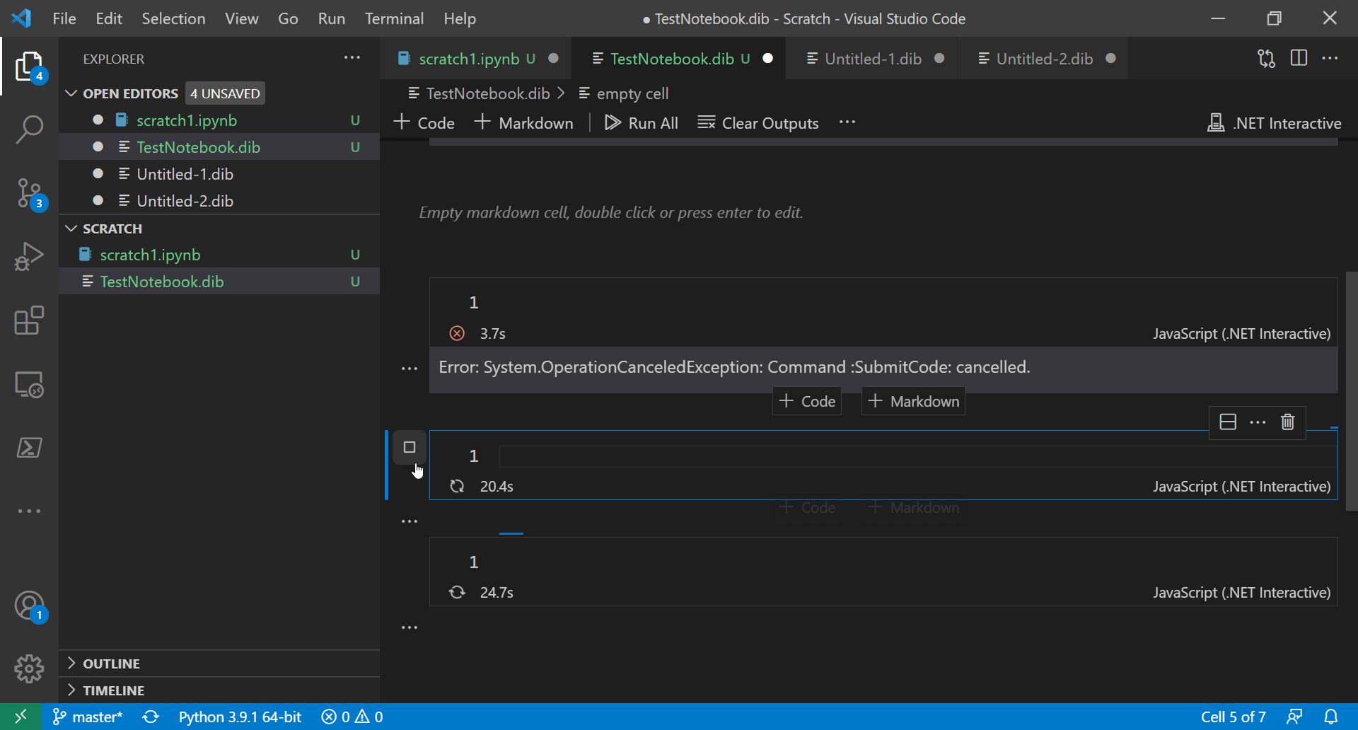 Cells that get stuck running can sometimes not be stopped. · Issue ...