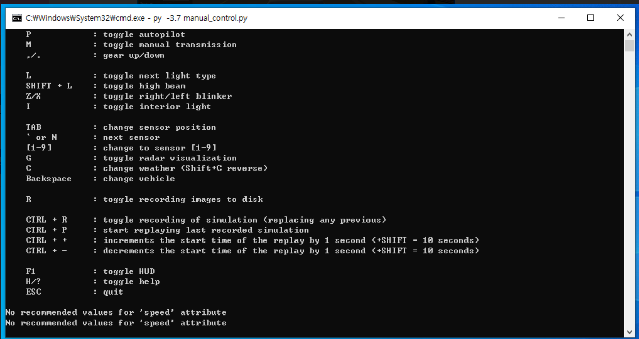 Error Spawning traffic vehicles, pedestrians and manual_control.py