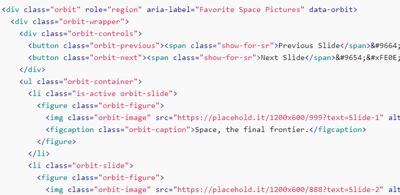[Orbit Doc] Code Example not HTML5 confirm · Issue #8270 · foundation ...