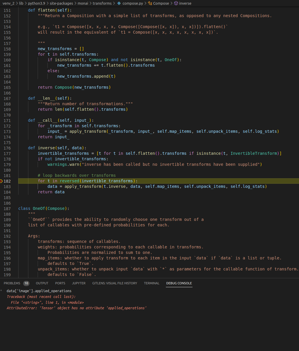 Unable to Perform Inverse Transform when ToTensord is applied · Issue ...