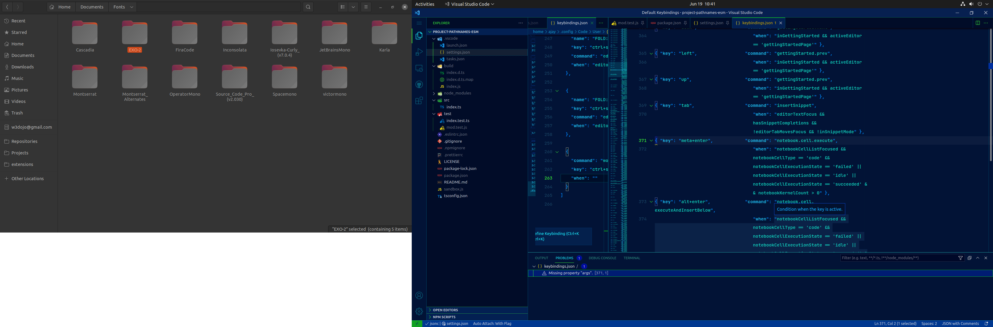 Keybinding `(Meta + Enter)` in Default Read-only keybindings.json file ...