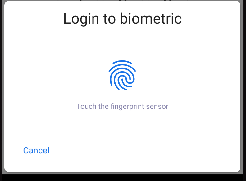 Is there a way to change text for biometric authentication in expo