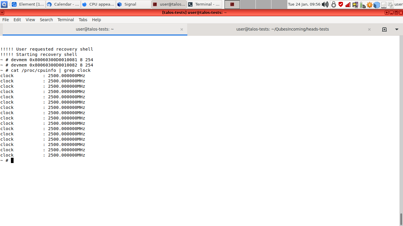 CPU appears to be stuck on initial frequency · Issue #35 · Dasharo ...