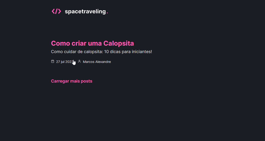 Github Catalendas Desafio Blog