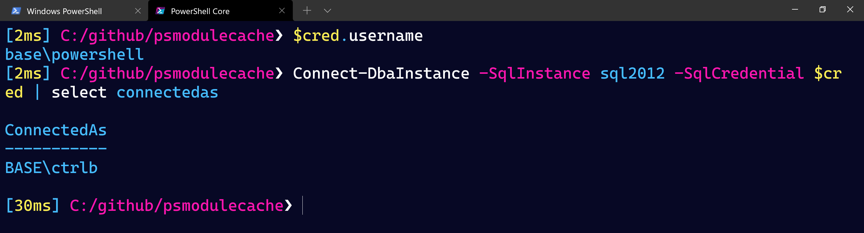 [Bug] Invoke-DbaQuery not using SqlCredential with windows login in ...