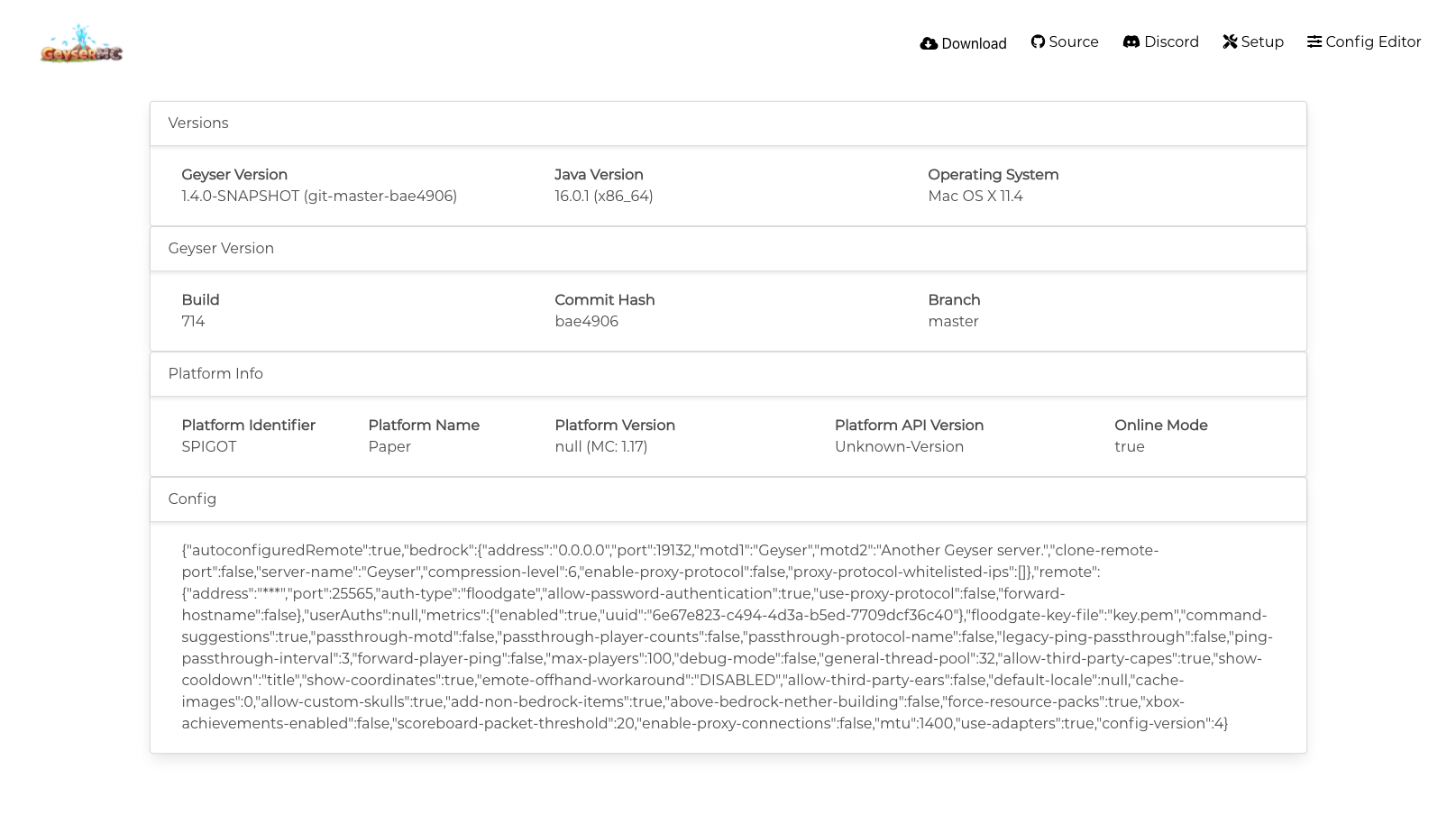 Initial work on dump viewer by Chew · Pull Request #26 · GeyserMC ...