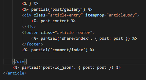 Valine comment: comment section is below "credit" section when article ...