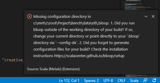 Unable to debug when using WSL in Windows · Issue #256 · scalameta ...