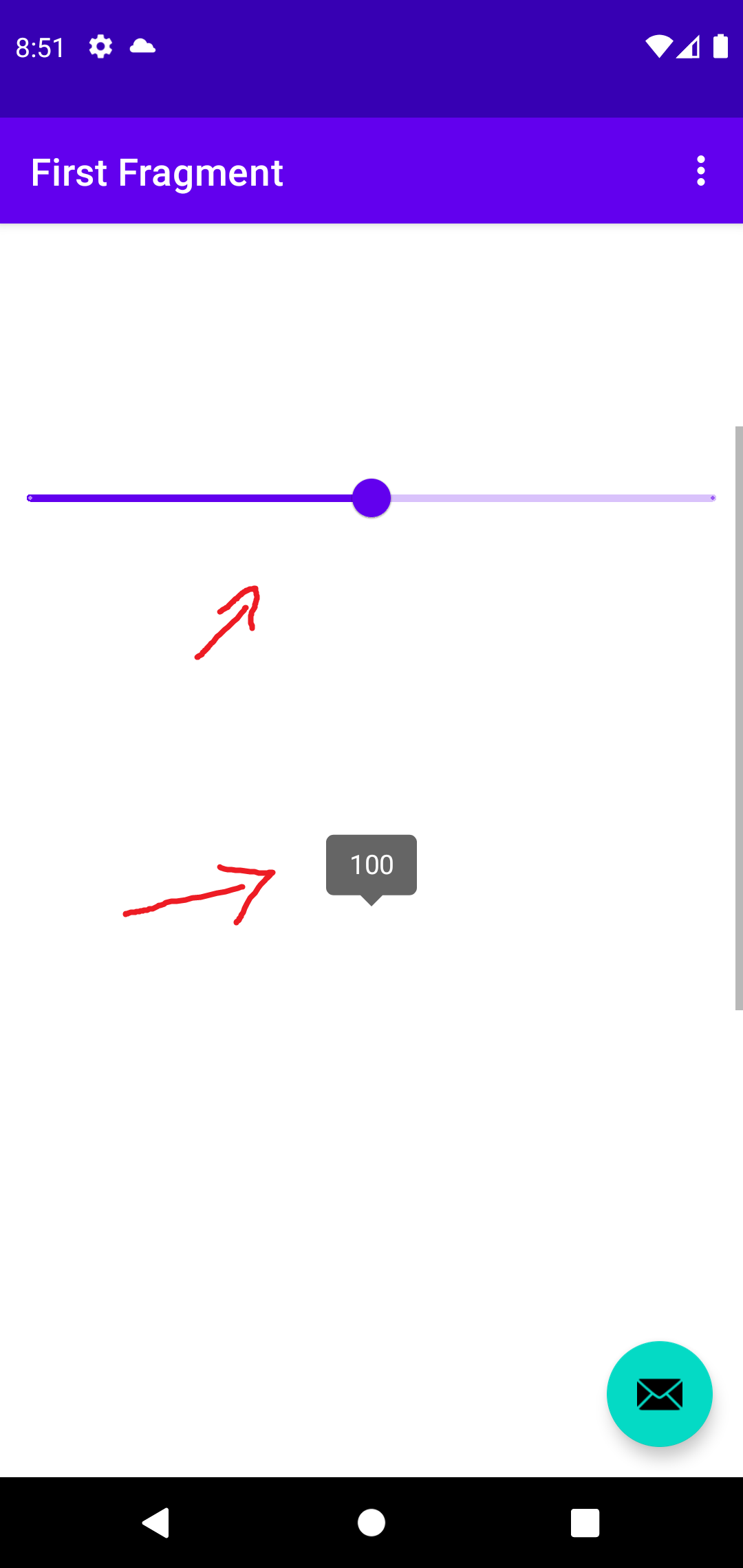 Slider value label is out of sync with Slider when labelBehavior