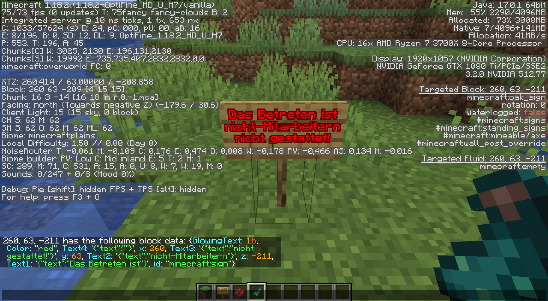 [Bug] Not all text on signs · Issue #6837 · sp614x/optifine · GitHub