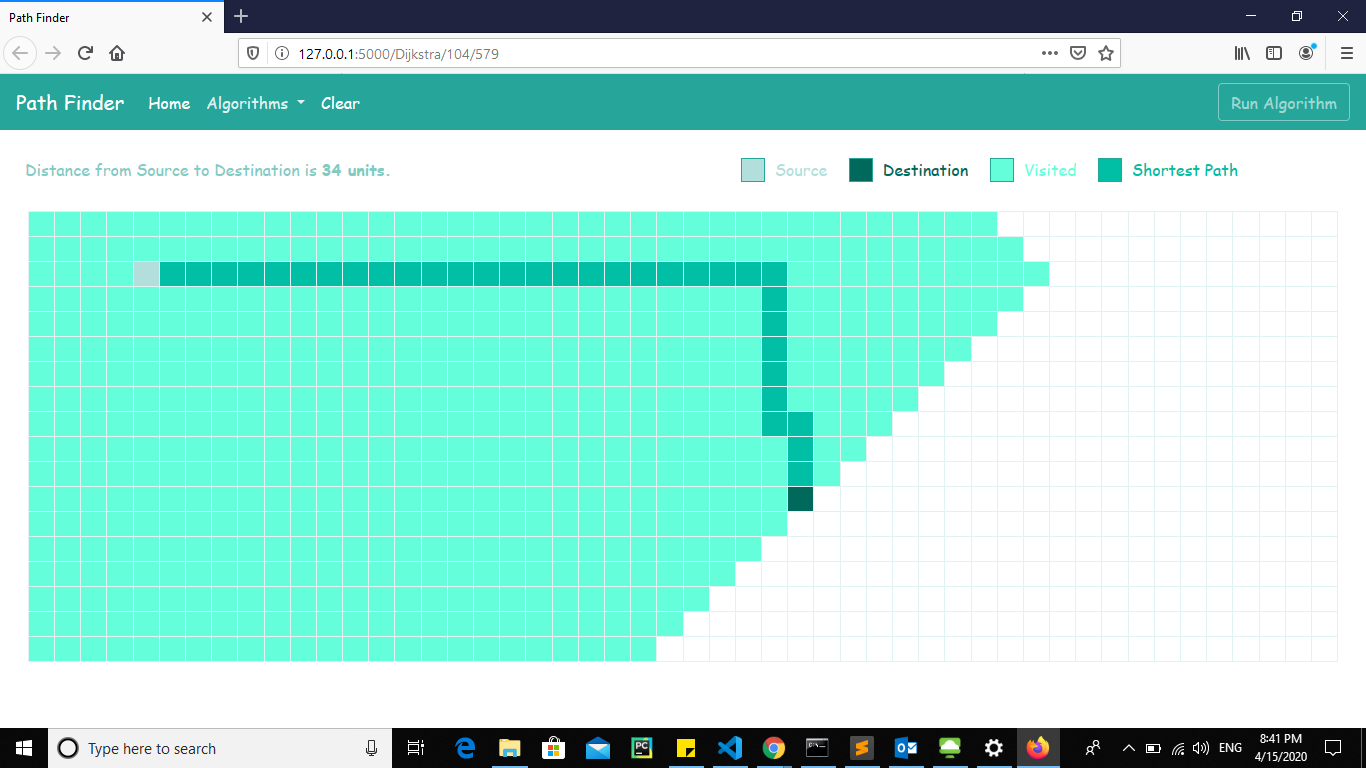 GitHub - agrawalsourabh/ShortestPathFinder: Web based application to ...
