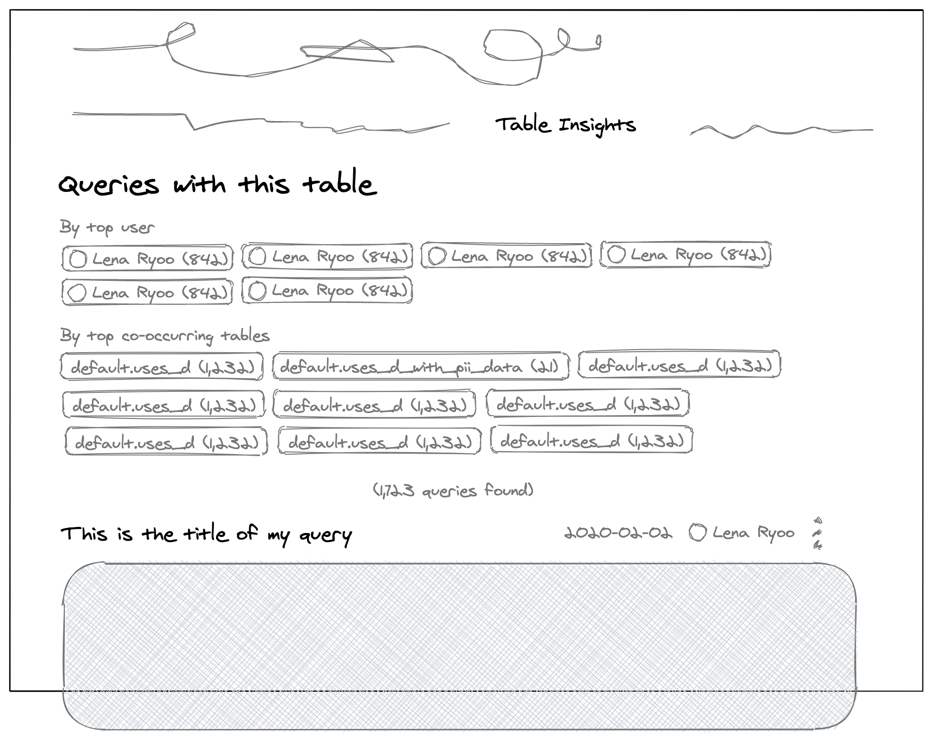 Rename query samples to table insights with improved UI · Issue 421