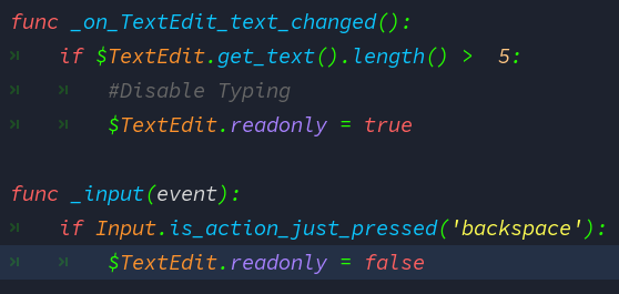 How to limit character Input on TextEdit? - Godot Engine - Q&A