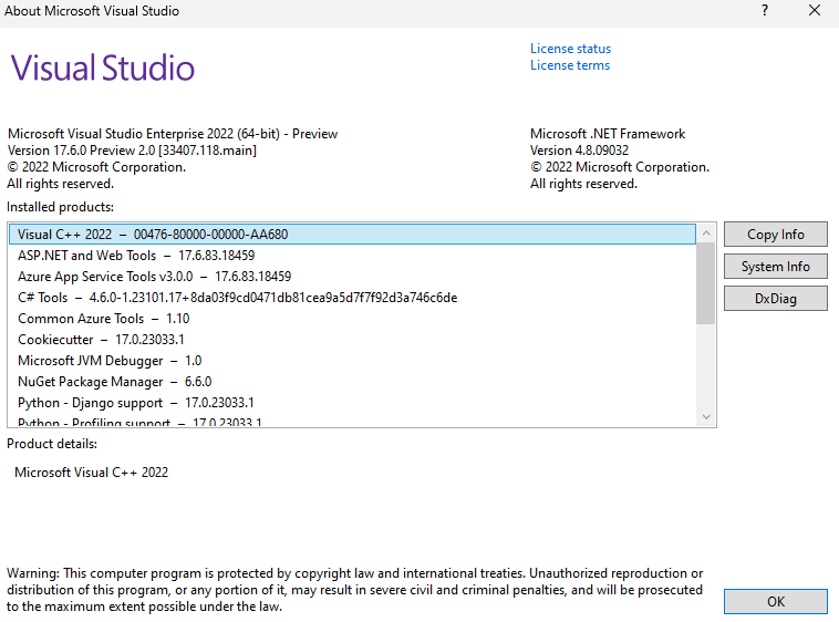 The type information displayed wrong for sys exc info with the latest
