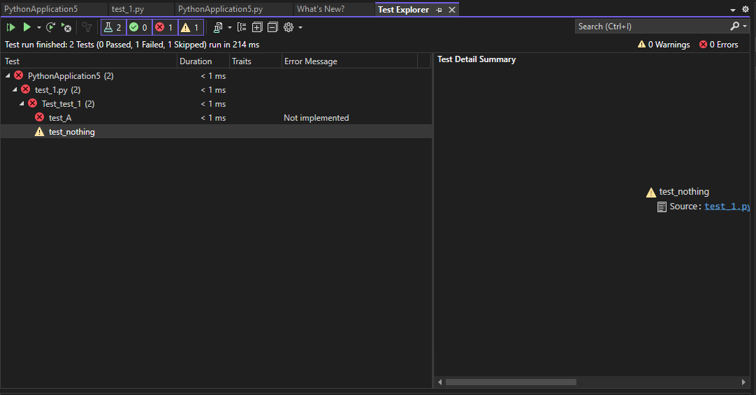 Skip test output exception in te issue 7581 microsoft ptvs github