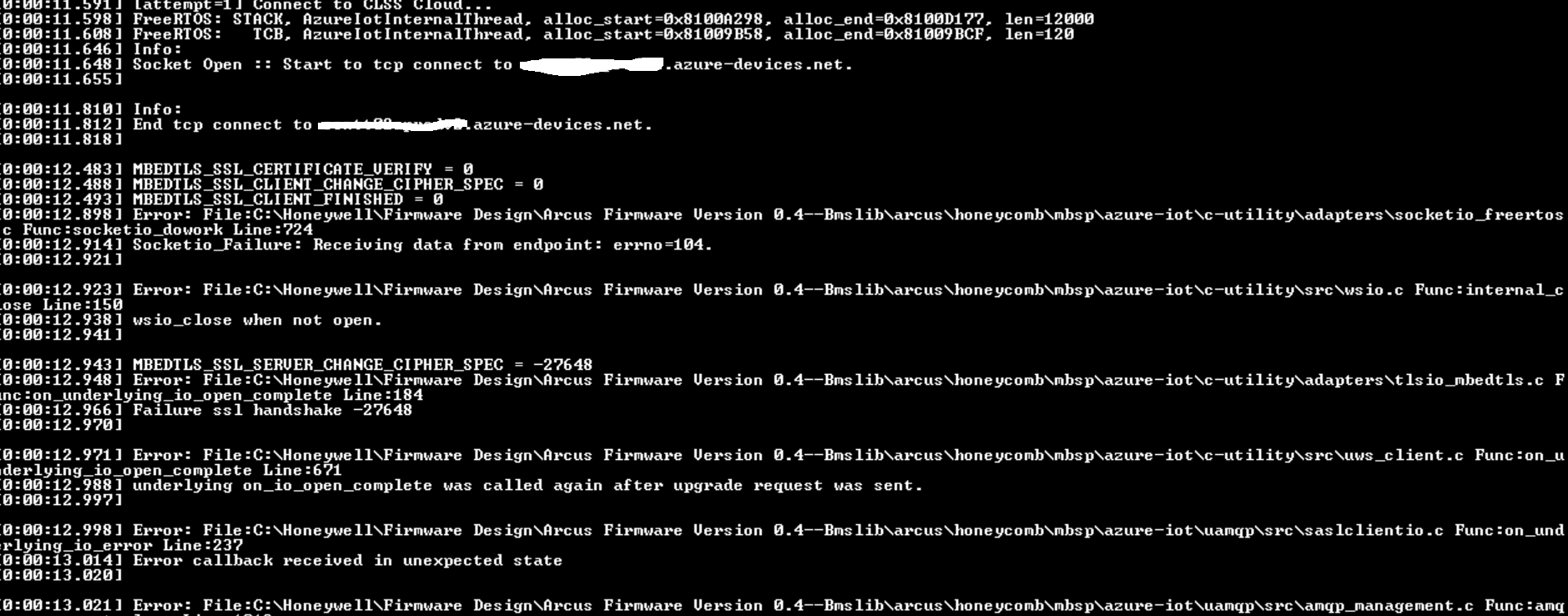 Connection Reset by IOT hub after Client Change Spec · Issue #2325 ...