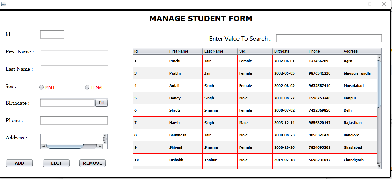GitHub - Bhuvneshjai/Student-Management-System: Student Management ...