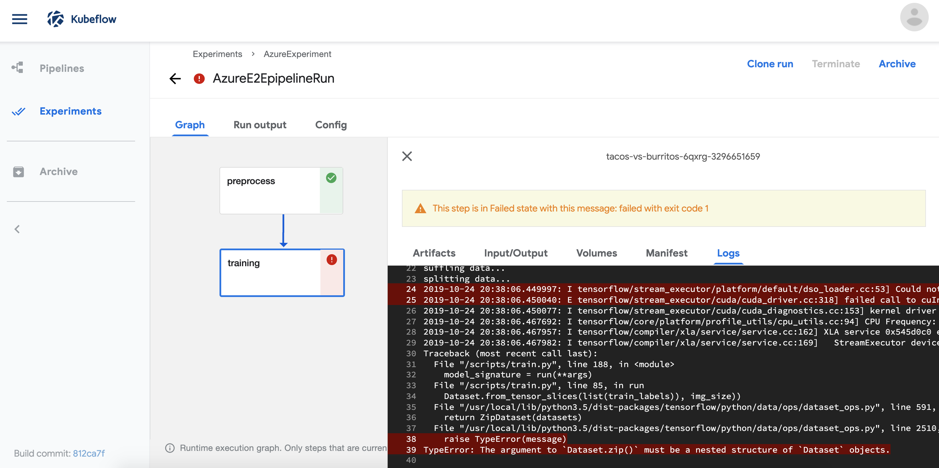 Can't run the End-to-End Pipeline Example on Azure · Issue #670 ...