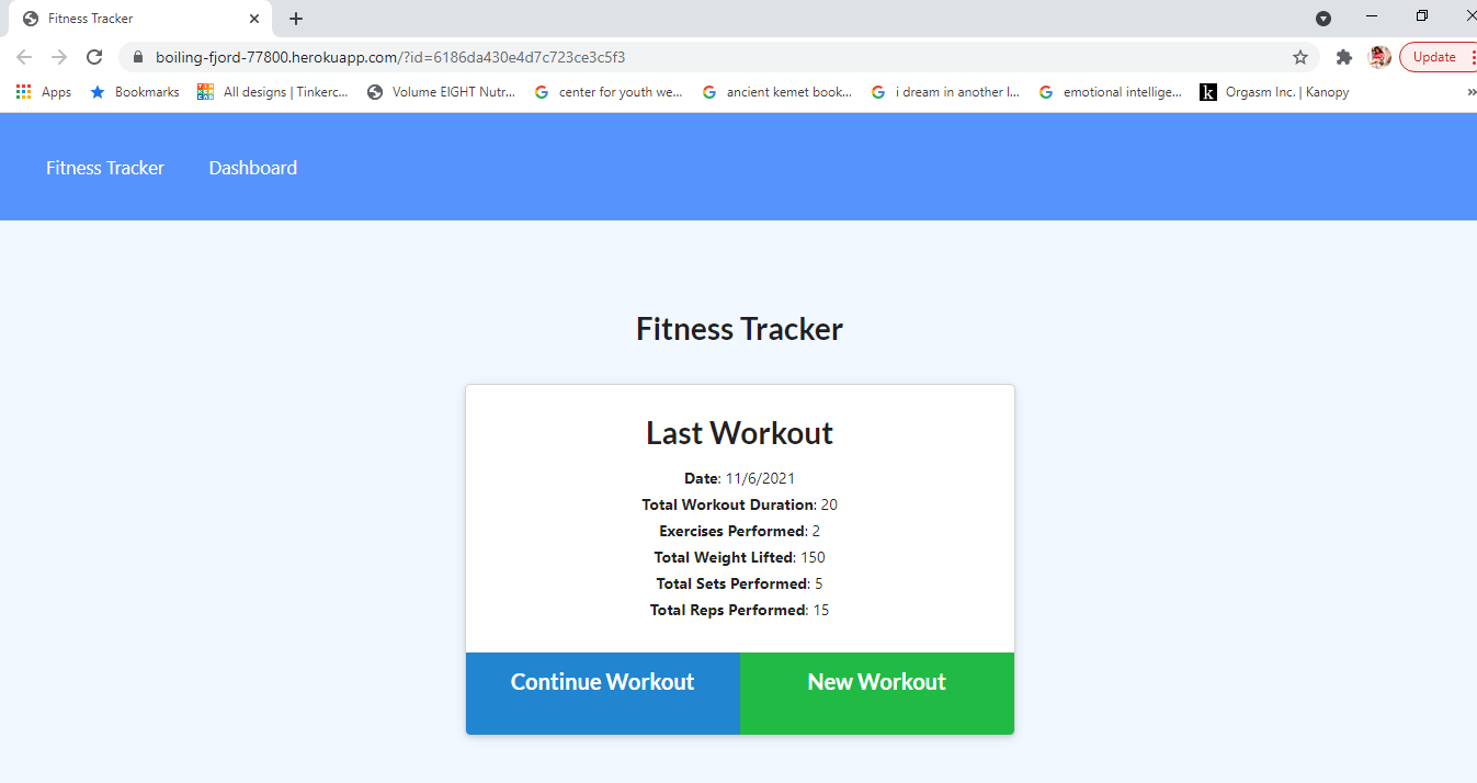 Coding Exercise Tracker GitHub - Whit1JL/Workout-Tracker