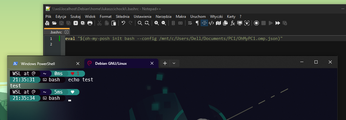 When I open a new terminal window the theme shows 1 error. · Issue ...