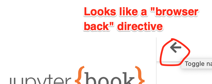 Toggle Navigation Icon is Misleading · Issue #1361 · jupyter-book ...