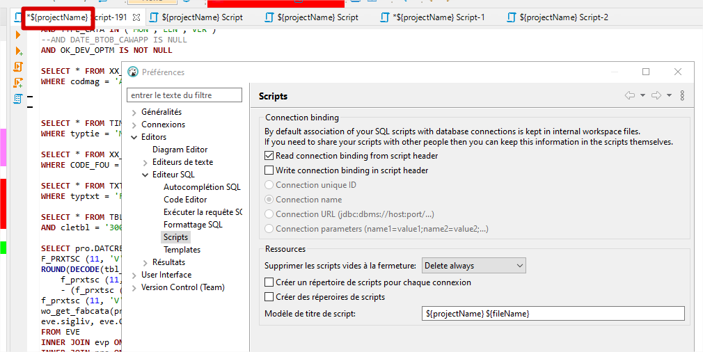 Add project name in editors' names · Issue 13117 · dbeaver/dbeaver