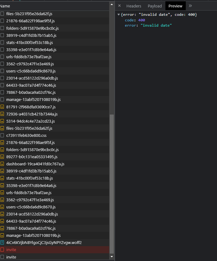 Bug Invalid date on never expiring invites · Issue 414 · diced