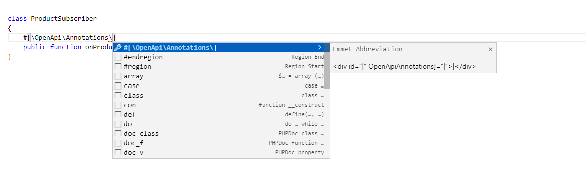 PHP 8 Attribute don't autocomplete · Issue #2090 · bmewburn/vscode ...