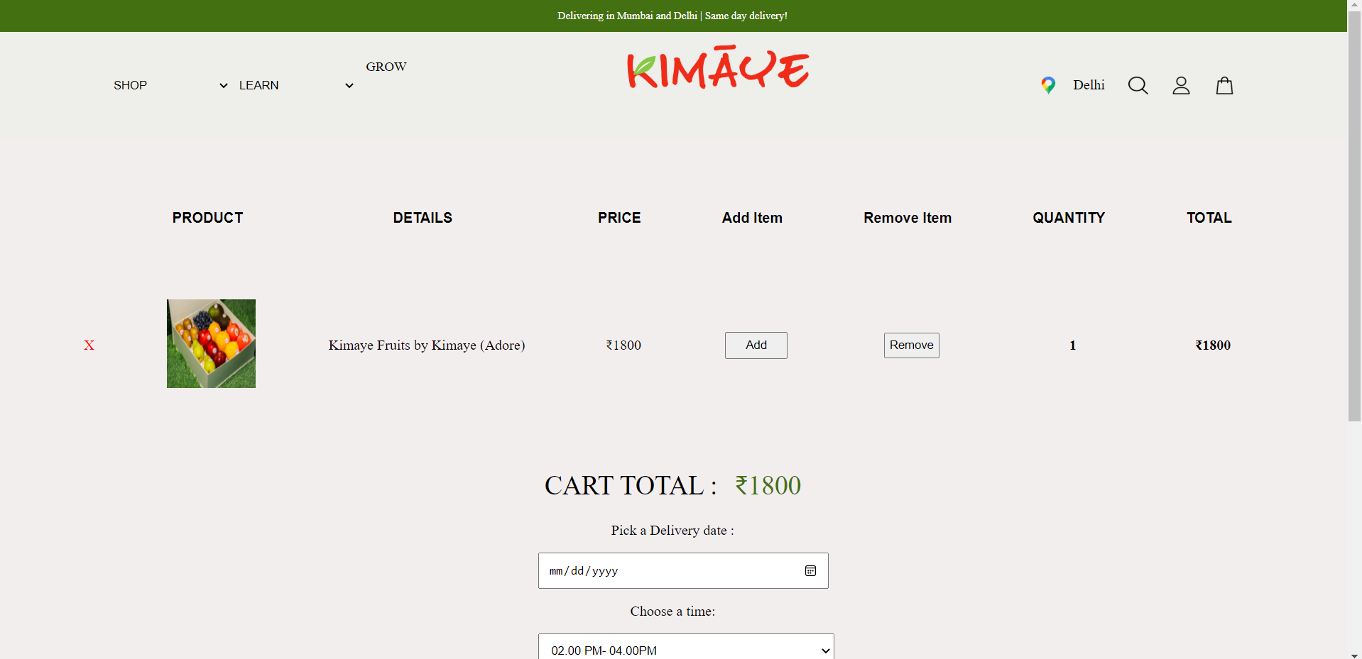 GitHub - Sakshi00555/Kimaye-website-clone: Kimaye is growers of India's ...