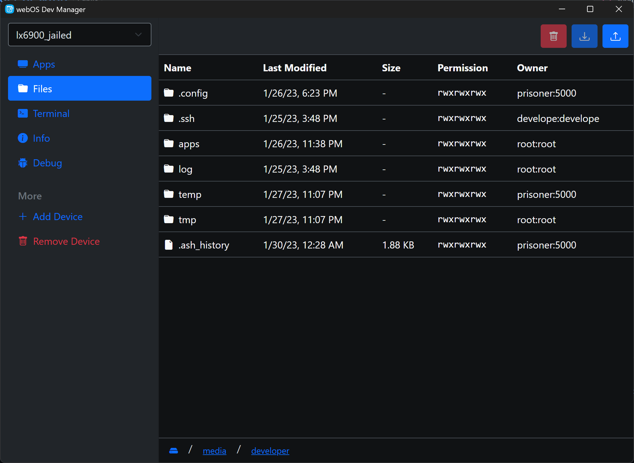 Device DevMode Manager For WebOS TV Dev manager desktop Device DevMode Manager For WebOS TV Dev manager desktop