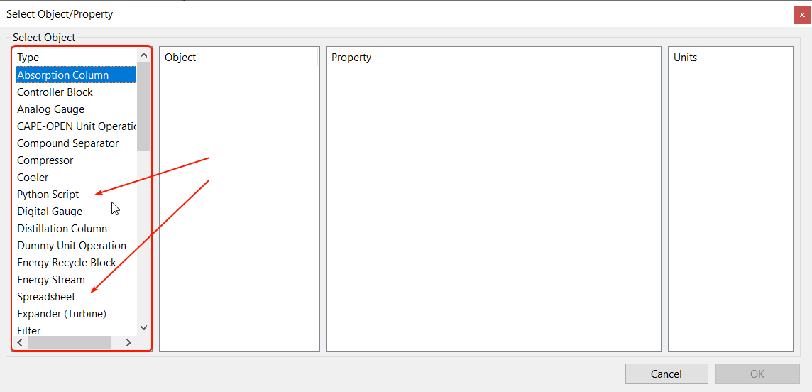 [Enhancement] Spreadsheet: Select Object Properties: Alphabetical Order ...