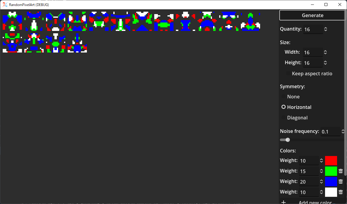 Random Pixel Background Generator GitHub - heppocogne/RandomPixelArt