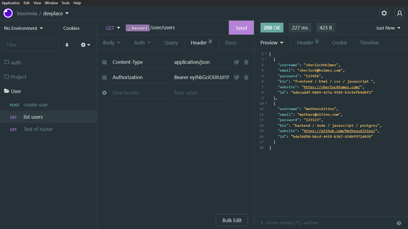 GitHub - MatheusAltino/devplace