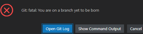 Git discard file just after git init causes error · Issue #135587 ...