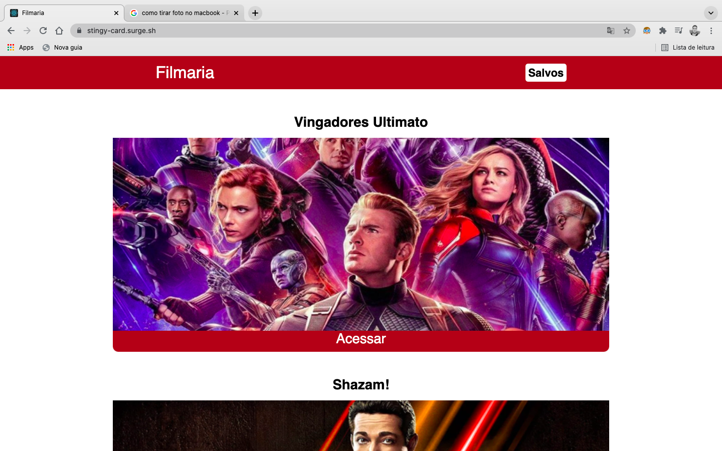 Github yaranascimento filmaria