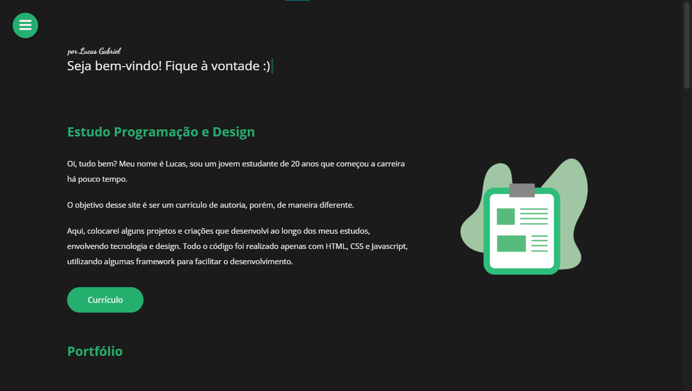 GitHub - lugabrielll/my_official_portfolio: Site pessoal de portfólio