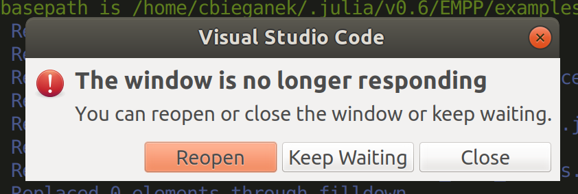 Julia REPL freezing VS Code · Issue #517 · julia-vscode/julia-vscode ...