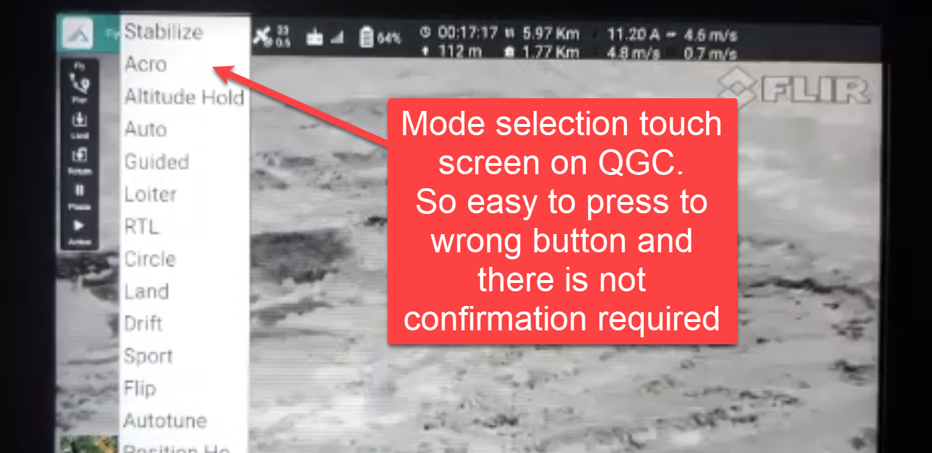 mode change dangerous for some modes · Issue 10707 · mavlink/qgroundcontrol · GitHub