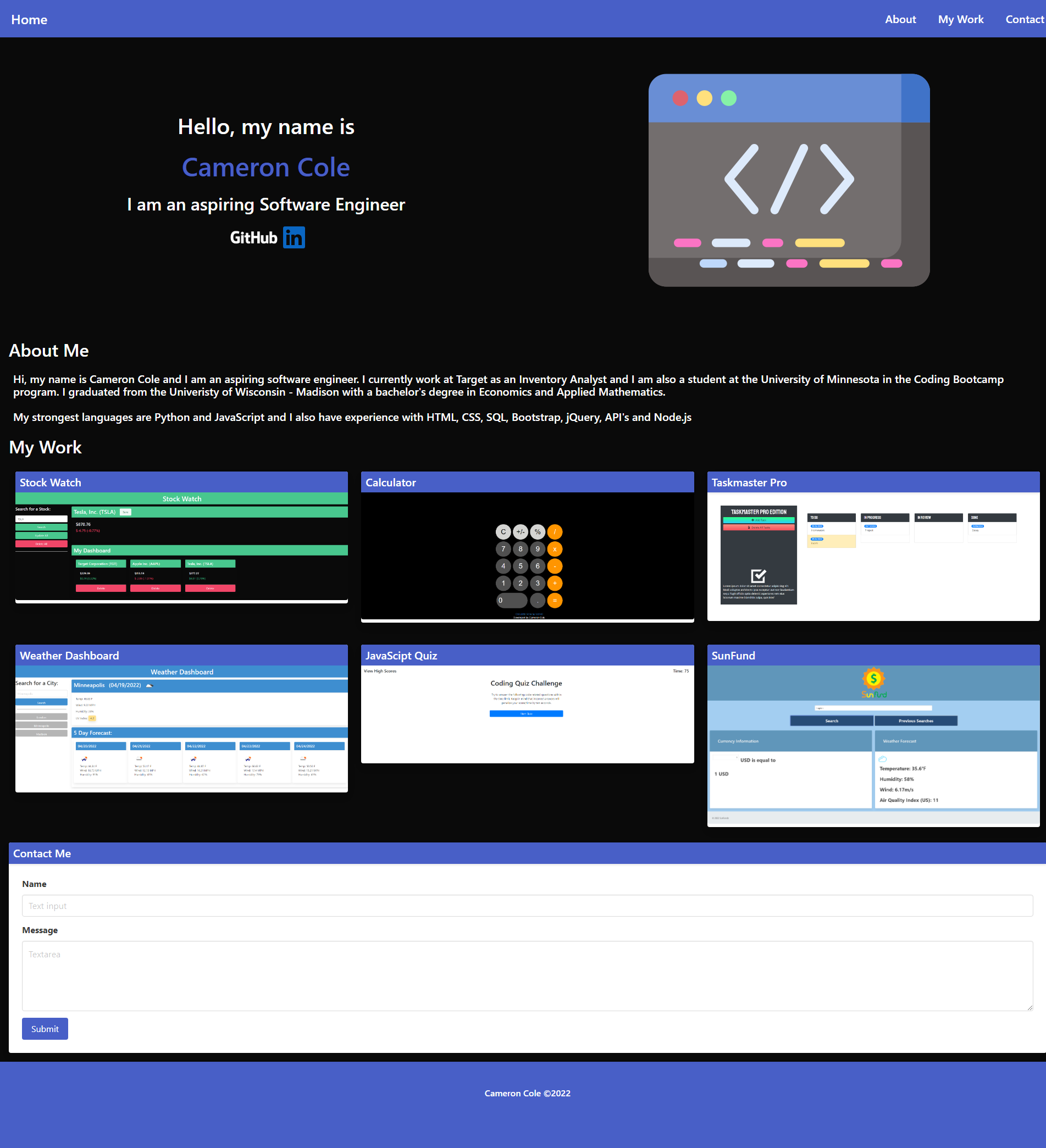 GitHub - cam-cole/portfolio