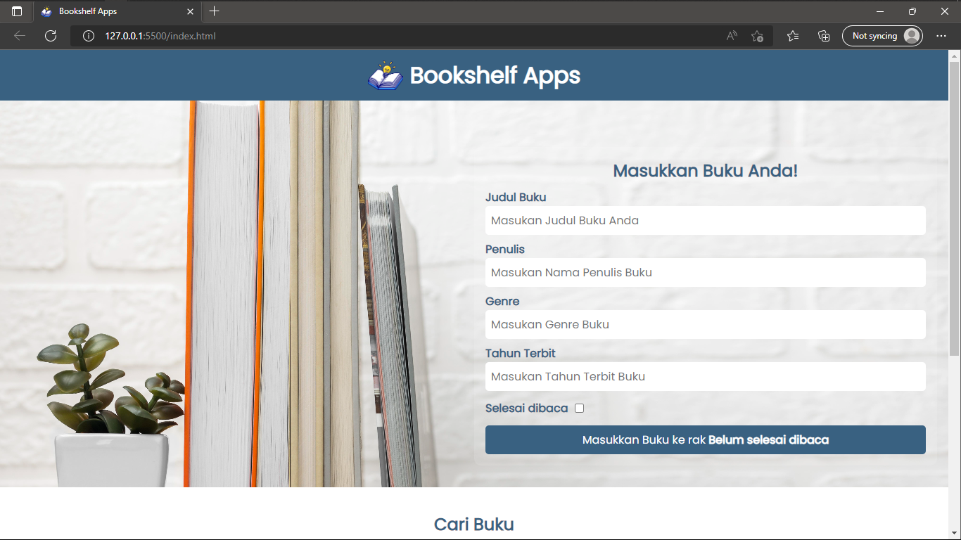 GitHub - Anisaftr18/BookshelfApps: Submission Dicoding Belajar Membuat ...