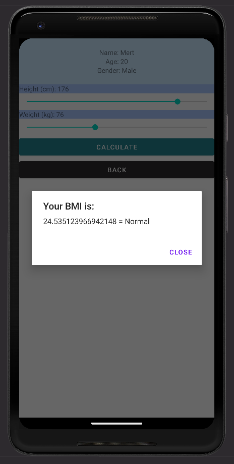 GitHub - mertkoroglu/BMIandBurnedCalorie_Android: With this applicaiton ...