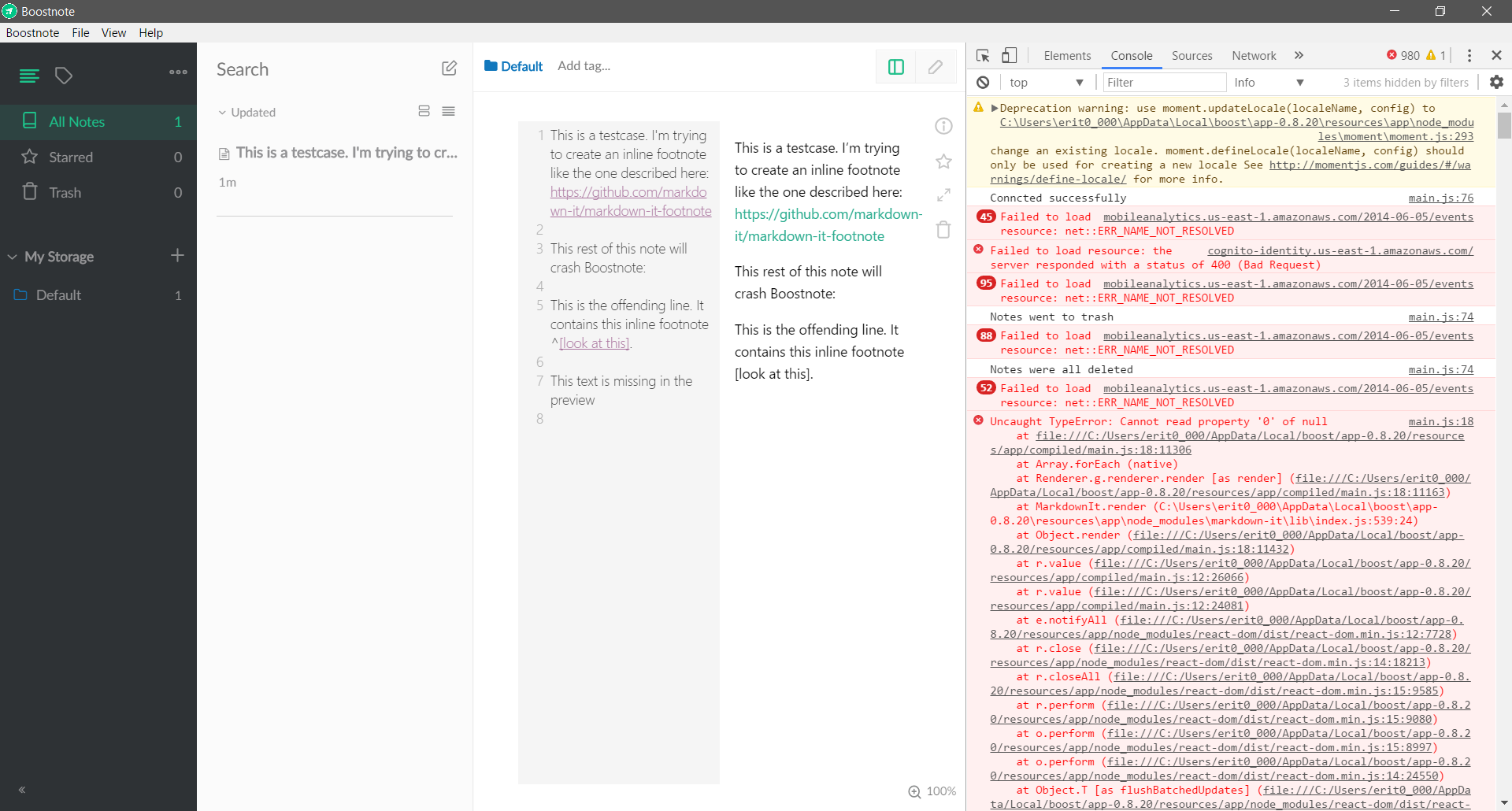 boostnote nested checkboxes