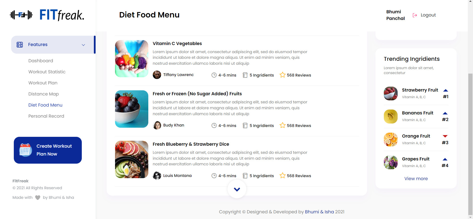 GitHub - ishavinodjain56/FitFreak: A platform that uses data-based ...