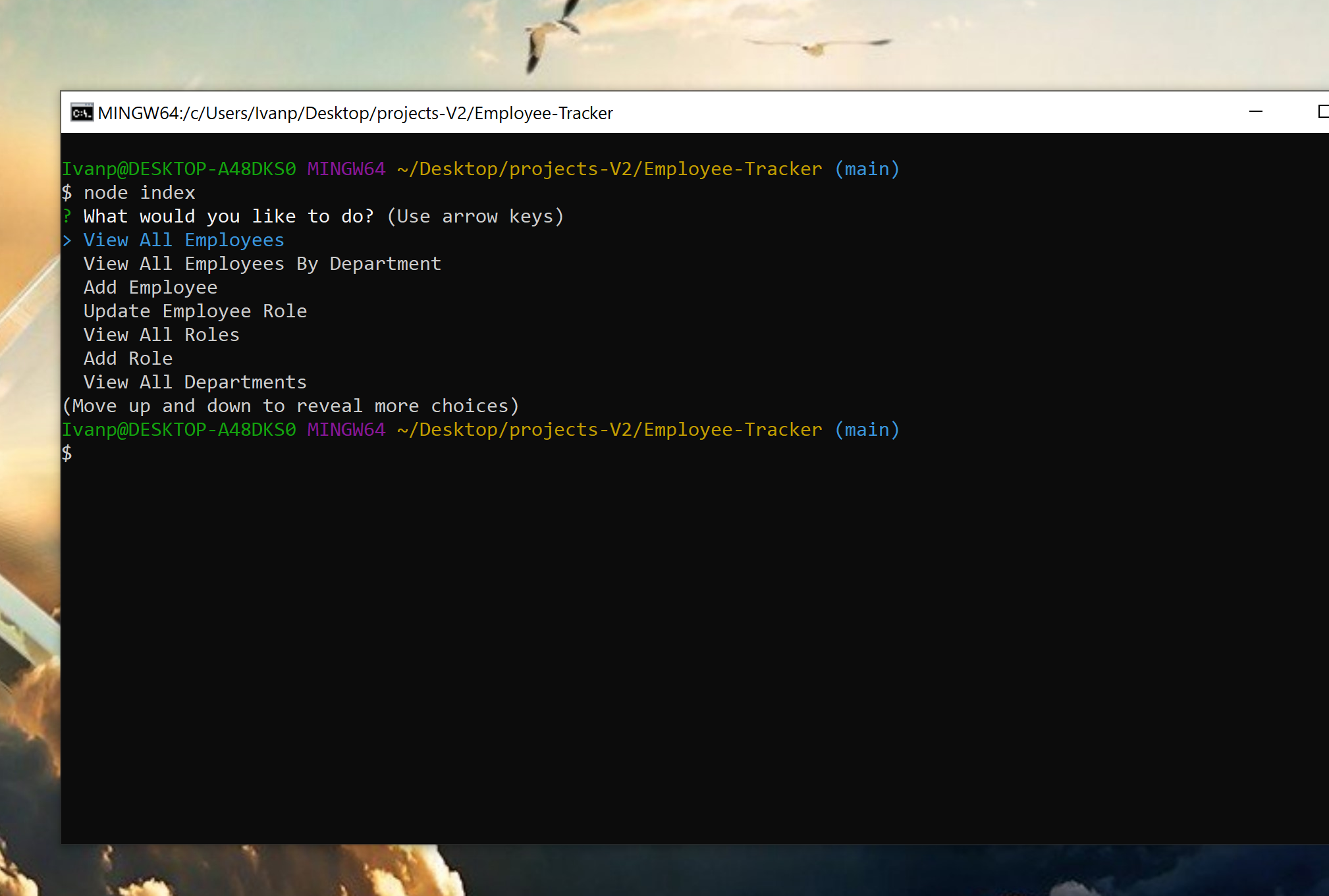 GitHub - IvanPerezRWS/Employee-Tracker