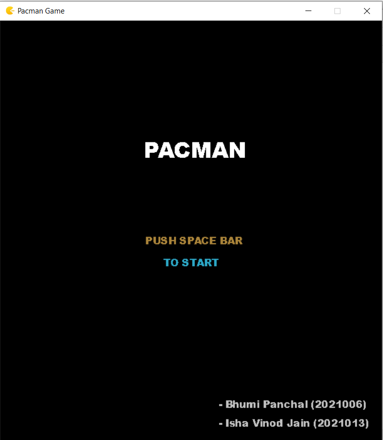 GitHub - bhumi-panchal18/Pacman-game: Pacman game implemented in python.