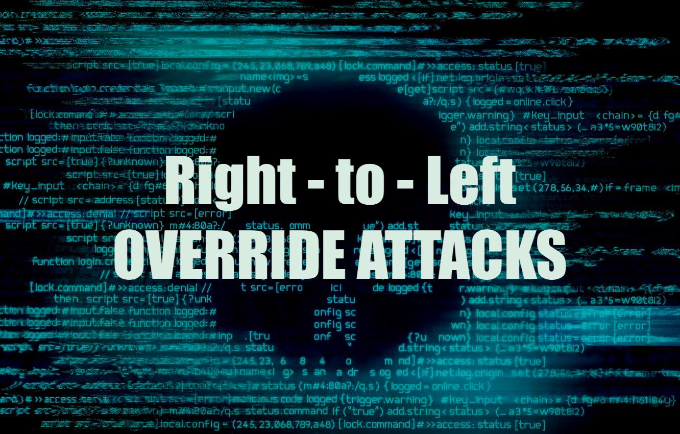 Masquerading: U+202E (RTLO:Right-to-Left Override)